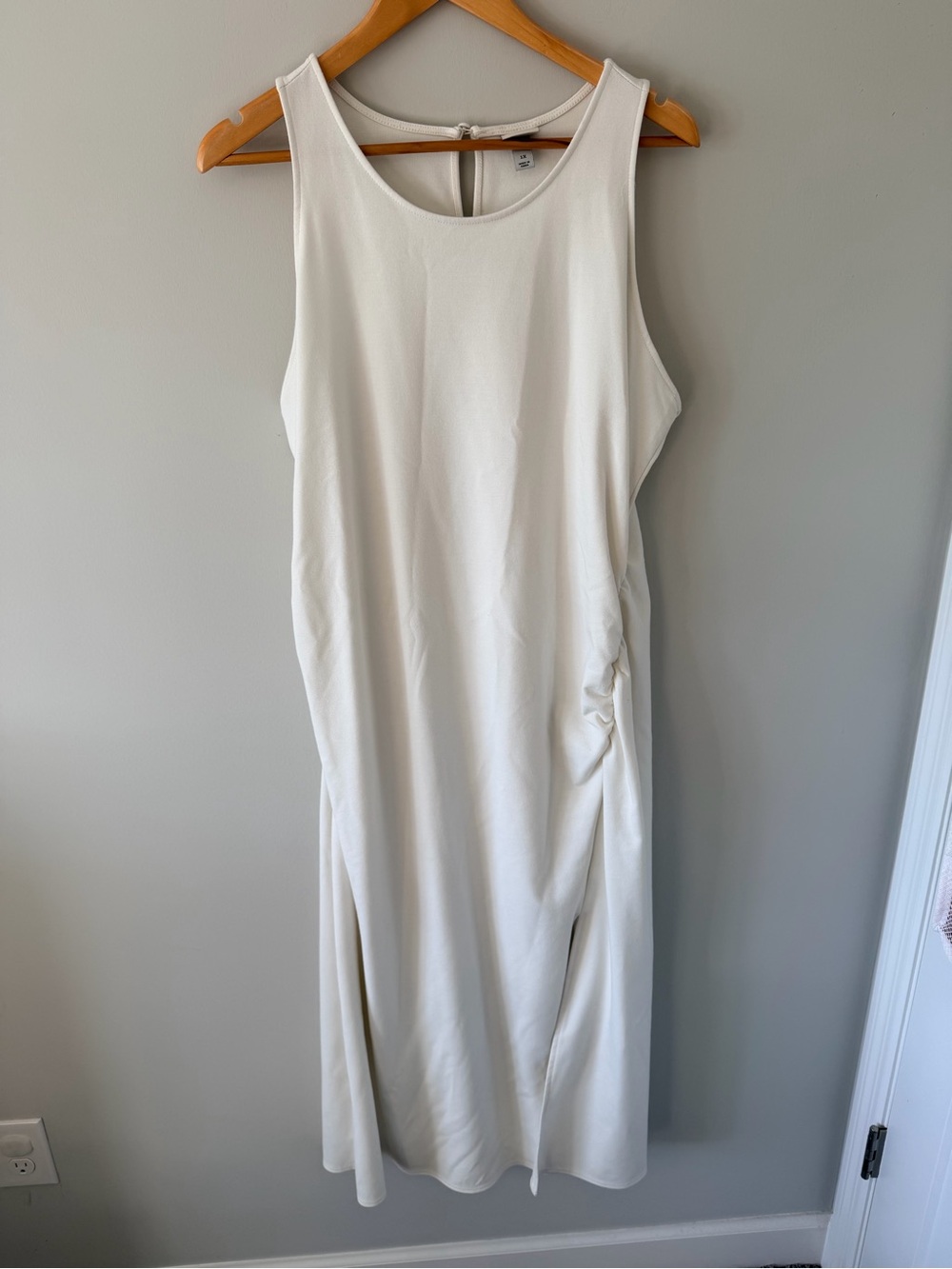 a new day Cream Sleeveless Midi Dress